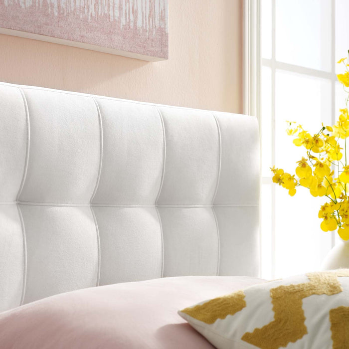 Lily Biscuit Tufted Performance Velvet Headboard