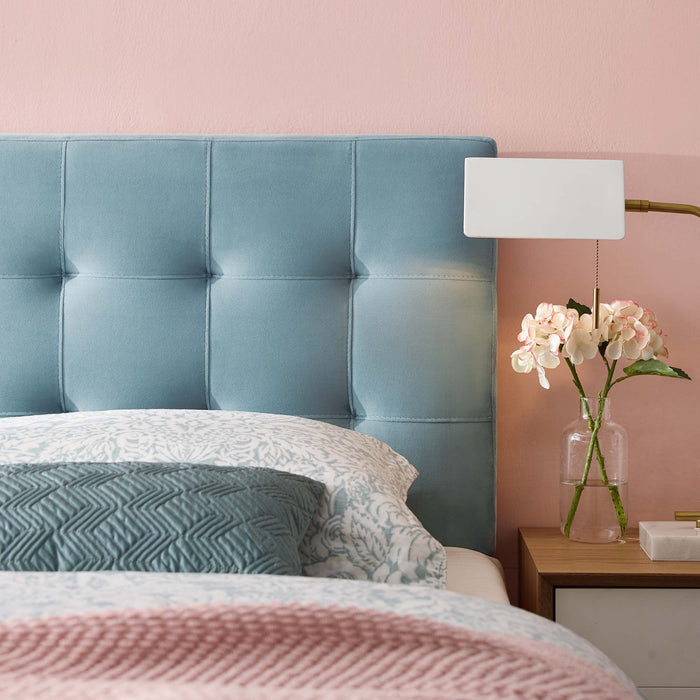 Lily Biscuit Tufted Performance Velvet Headboard