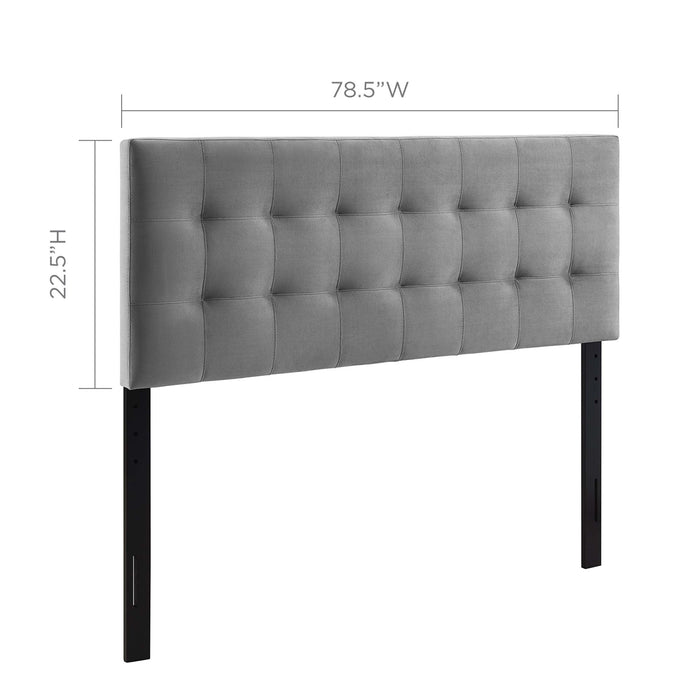 Lily Biscuit Tufted Performance Velvet Headboard