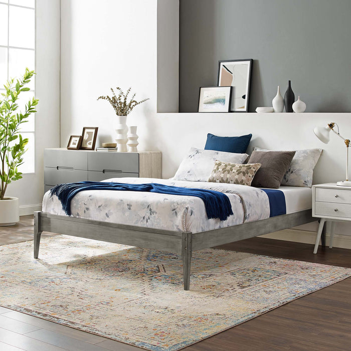 June Wood Platform Bed Frame