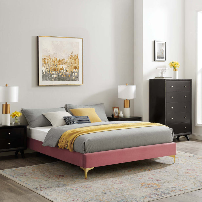 Sutton Performance Velvet Bed Frame