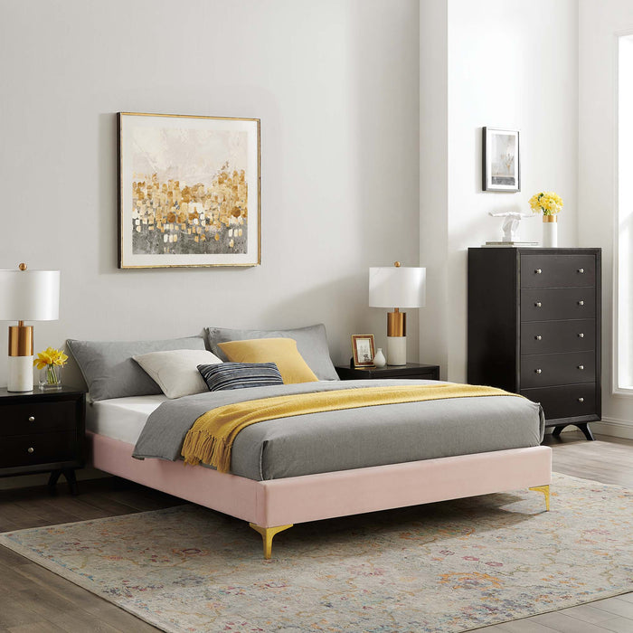 Sutton Performance Velvet Bed Frame