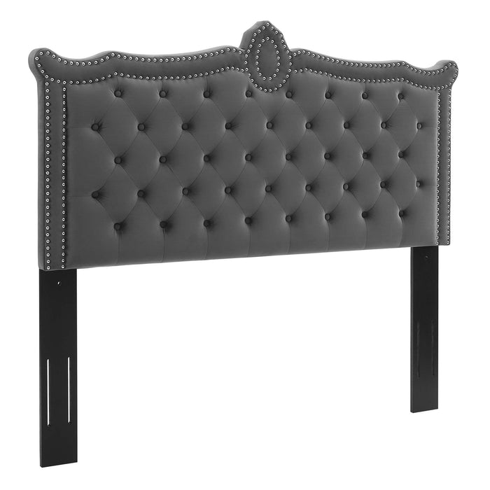 Louisa Tufted Performance Velvet Headboard