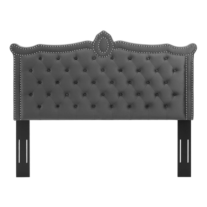 Louisa Tufted Performance Velvet Headboard