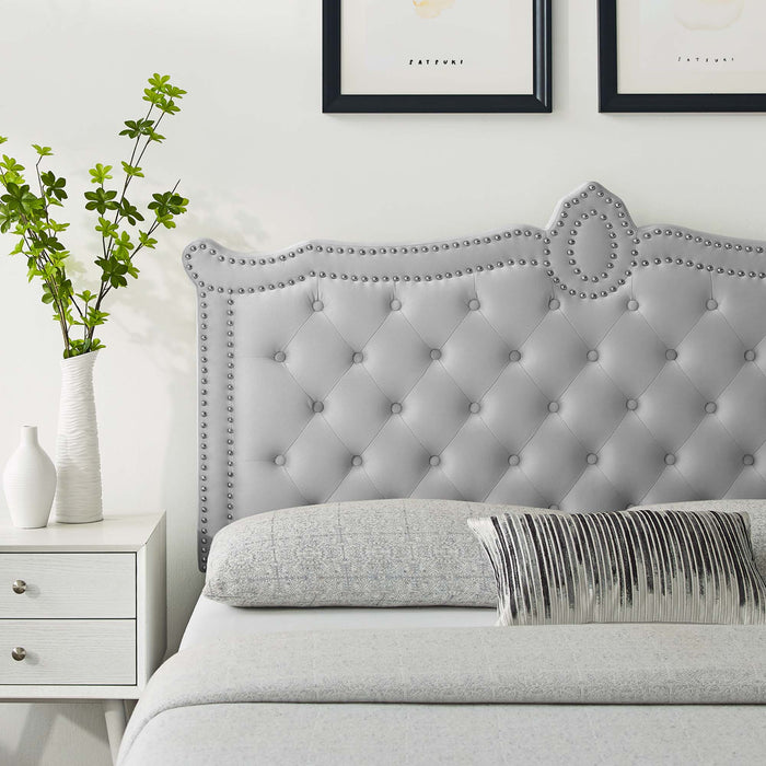 Louisa Tufted Performance Velvet Headboard