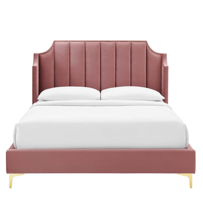 Daniella Performance Velvet Platform Bed