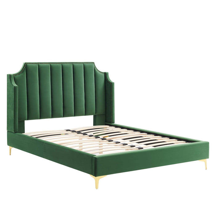 Daniella Performance Velvet Platform Bed