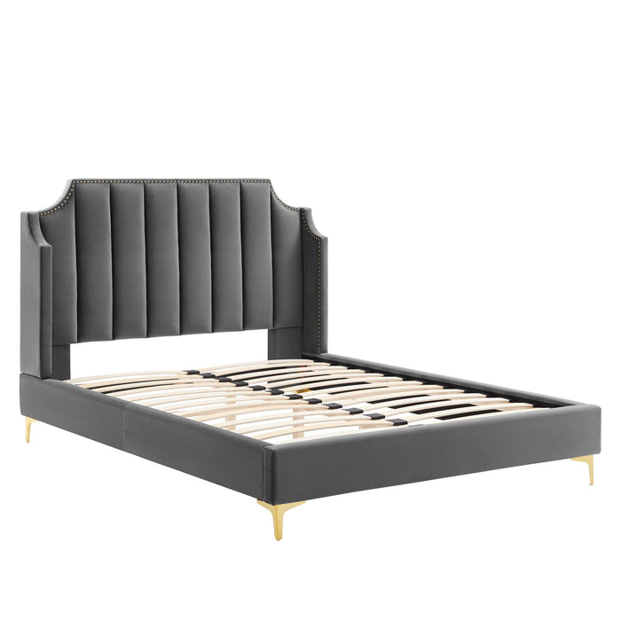 Daniella Performance Velvet Platform Bed