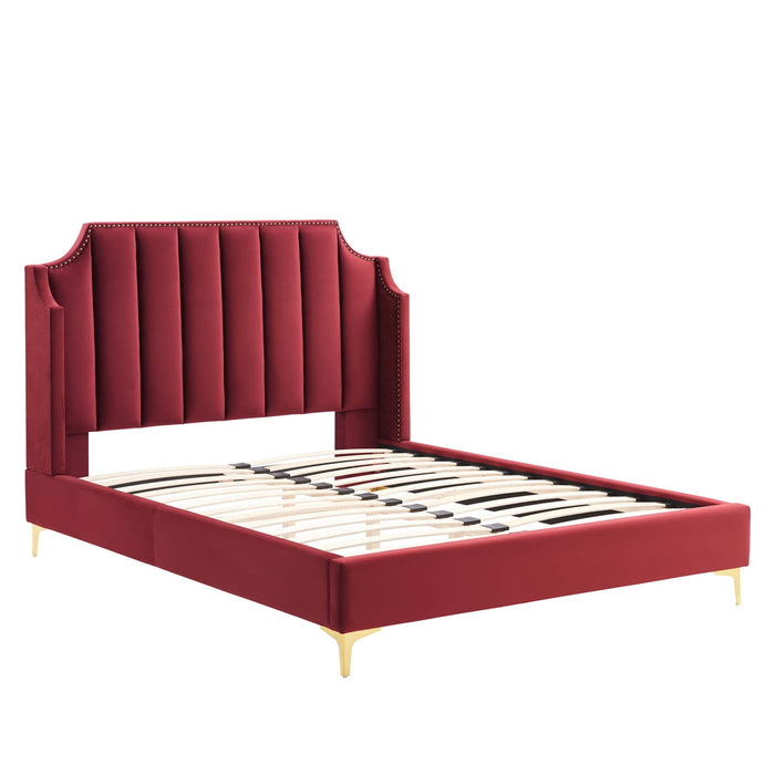 Daniella Performance Velvet Platform Bed