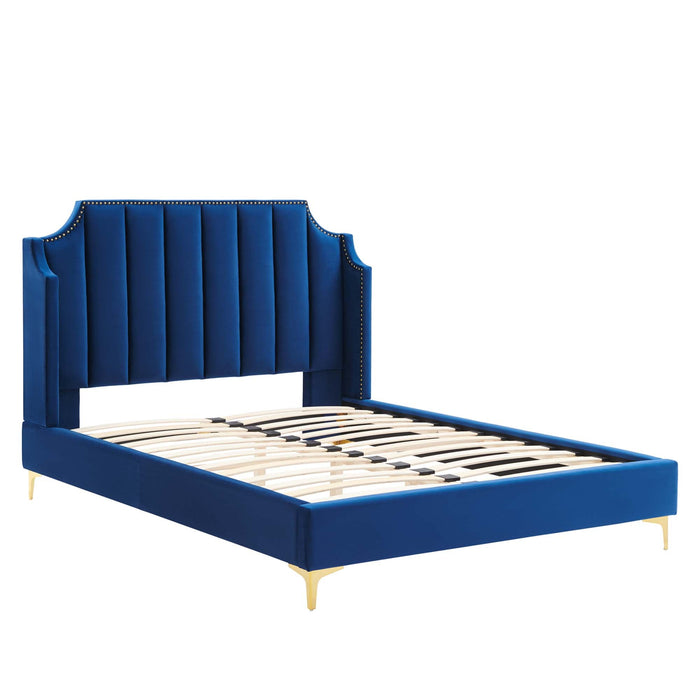 Daniella Performance Velvet Platform Bed