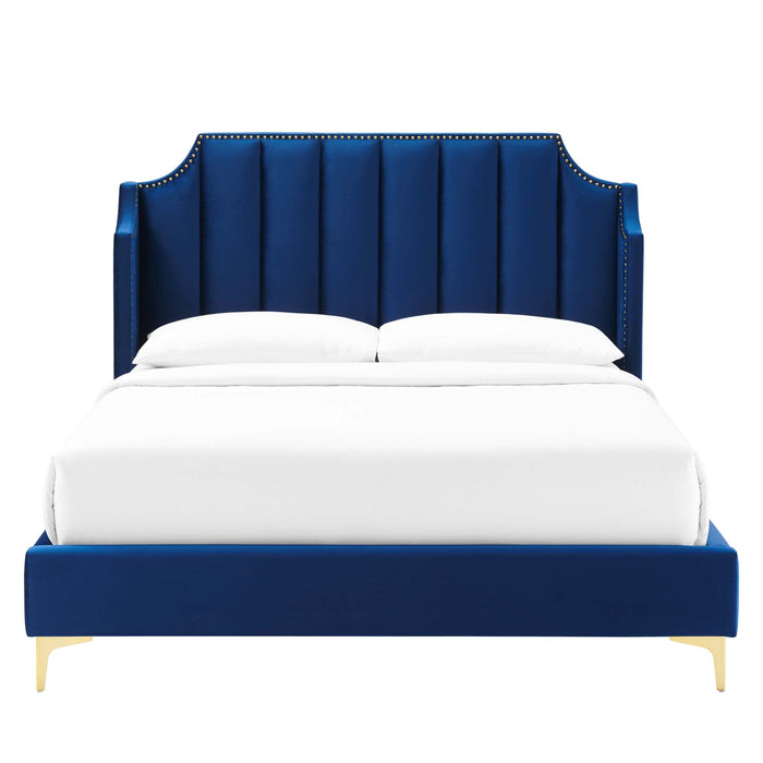 Daniella Performance Velvet Platform Bed