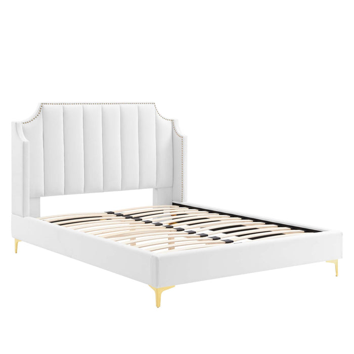 Daniella Performance Velvet Platform Bed