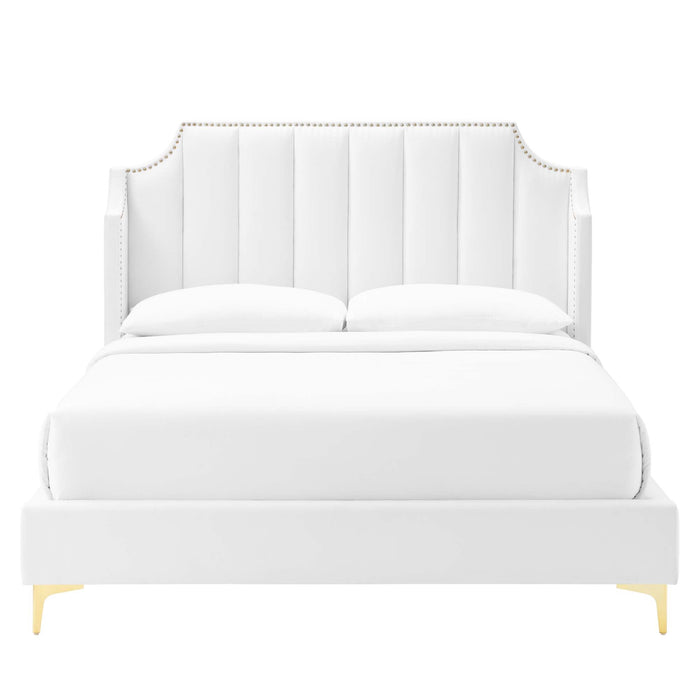 Daniella Performance Velvet Platform Bed