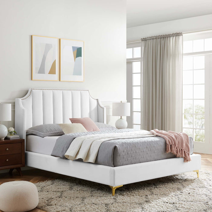 Daniella Performance Velvet Platform Bed