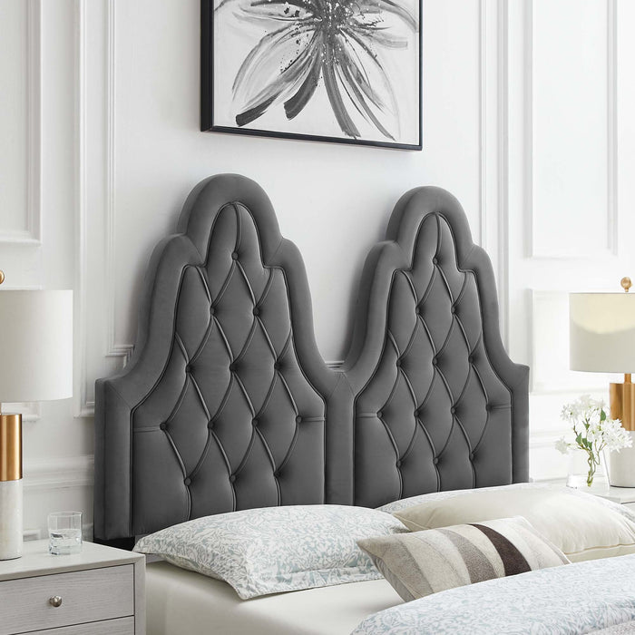 Augustine Tufted Performance Velvet Headboard