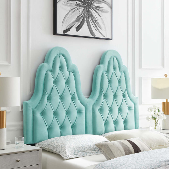 Augustine Tufted Performance Velvet Headboard