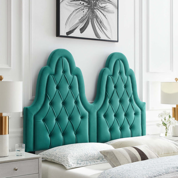 Augustine Tufted Performance Velvet Headboard