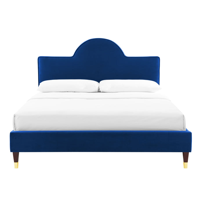 Aurora Performance Velvet Bed