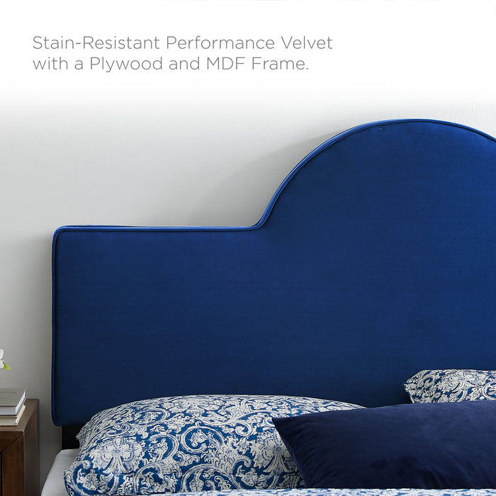 Aurora Performance Velvet Bed