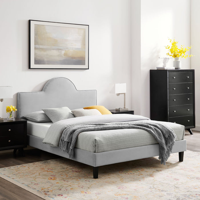 Soleil Performance Velvet Bed