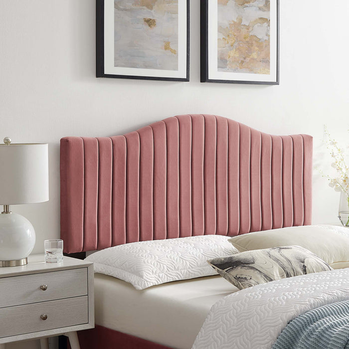 Brielle Channel Tufted Performance Velvet Headboard