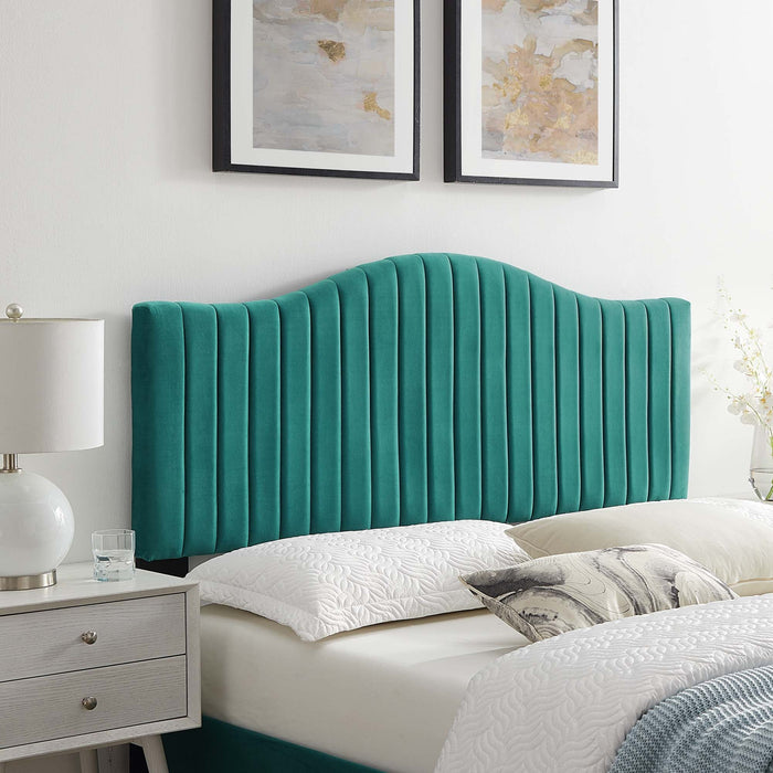 Brielle Channel Tufted Performance Velvet Headboard