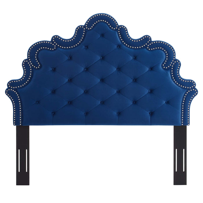 Arabella Button-Tufted Performance Velvet Headboard