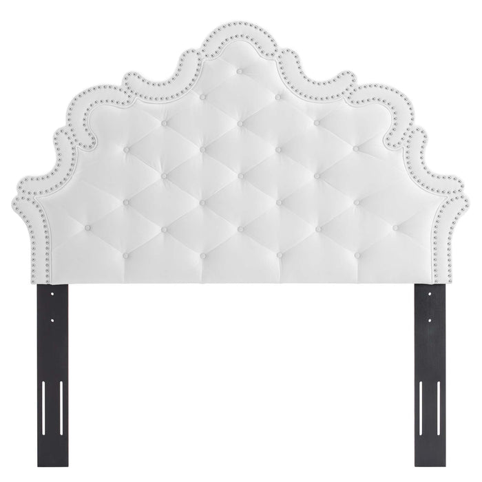 Arabella Button-Tufted Performance Velvet Headboard