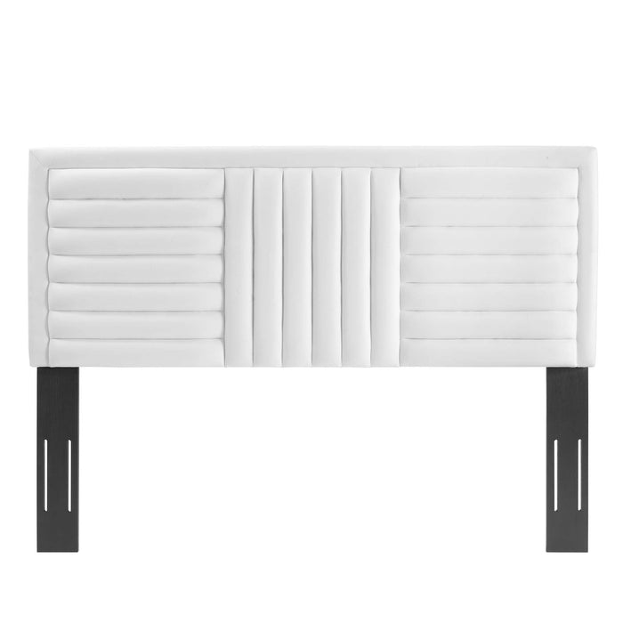 Believe Channel Tufted Performance Velvet Headboard