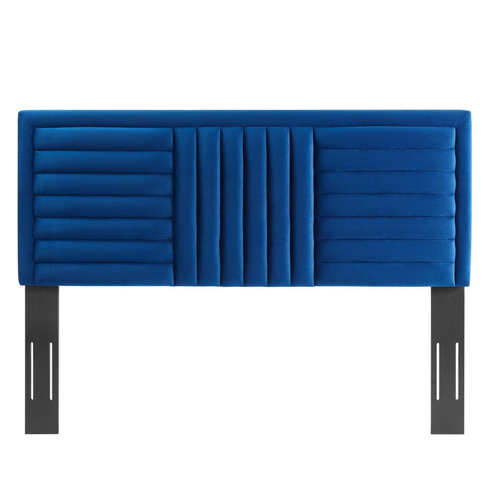 Believe Channel Tufted Performance Velvet Headboard