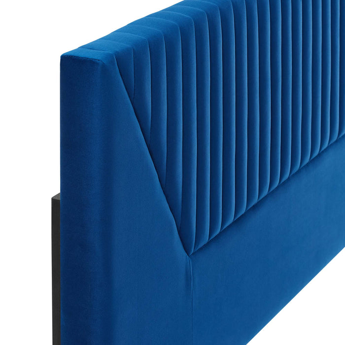 Patience Channel Tufted Performance Velvet Headboard