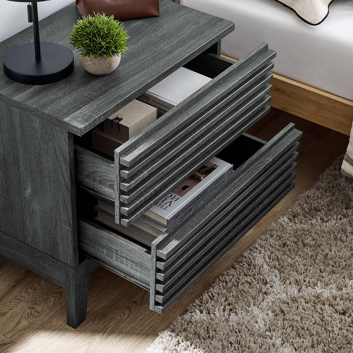 Render Two-Drawer Nightstand