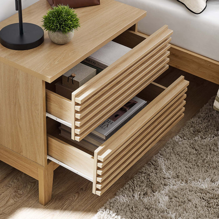 Render Two-Drawer Nightstand