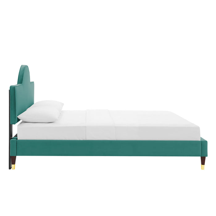 Aurora Performance Velvet Bed