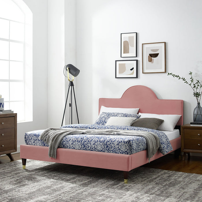 Aurora Performance Velvet Bed