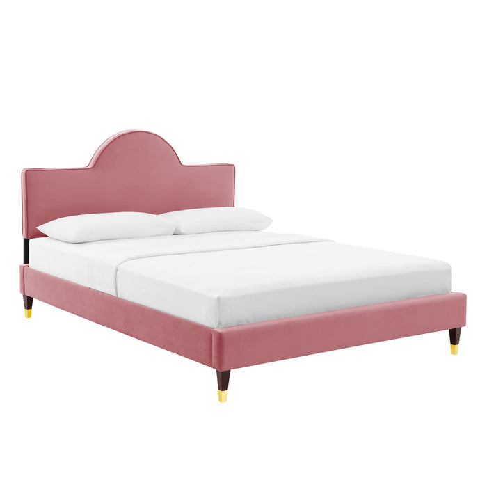 Aurora Performance Velvet Bed