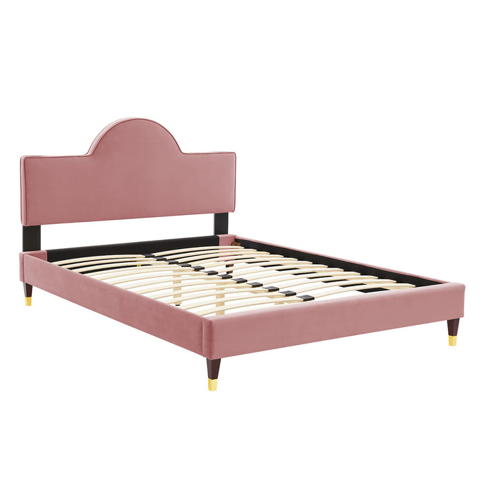 Aurora Performance Velvet Bed