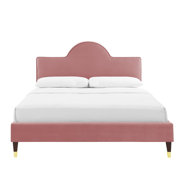 Aurora Performance Velvet Bed