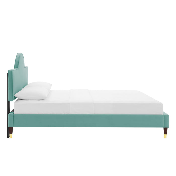 Aurora Performance Velvet Bed