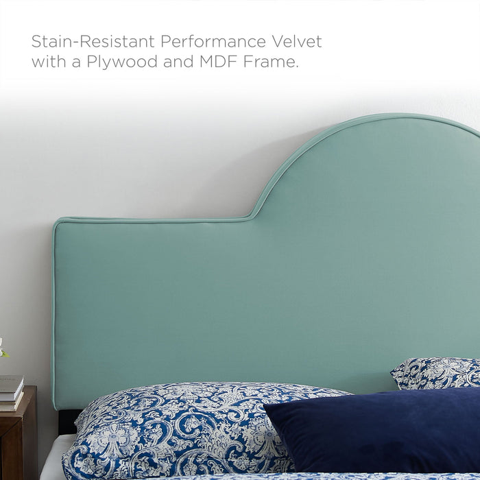 Aurora Performance Velvet Bed