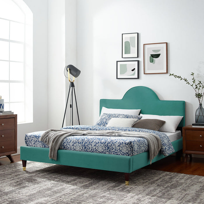 Aurora Performance Velvet Bed