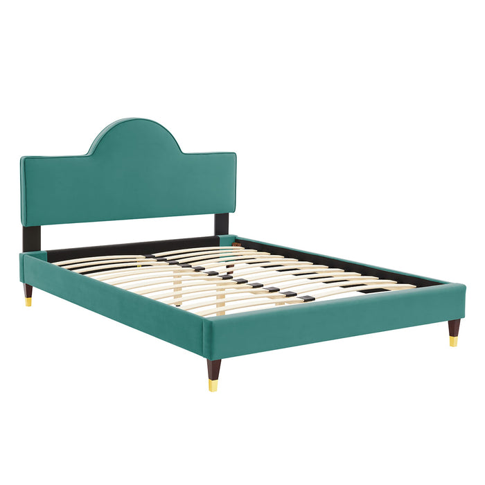 Aurora Performance Velvet Bed