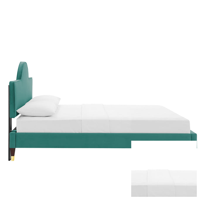 Aurora Performance Velvet Bed