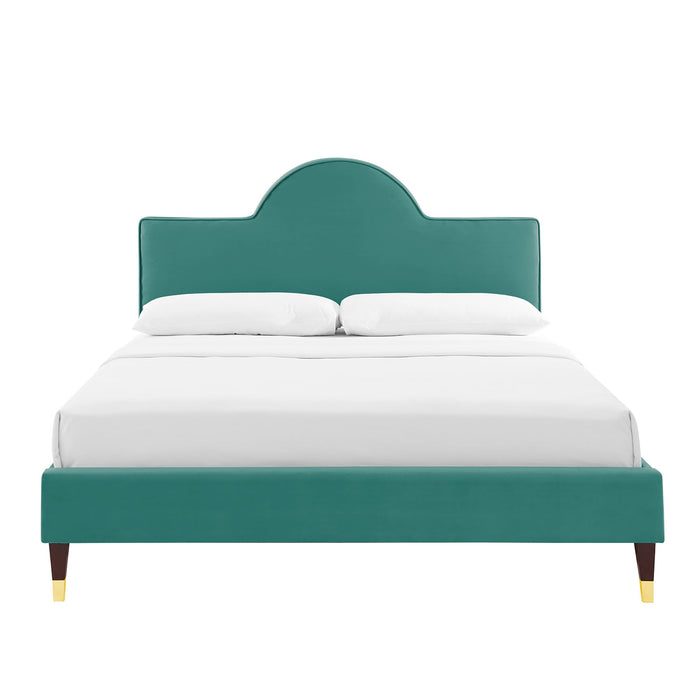 Aurora Performance Velvet Bed