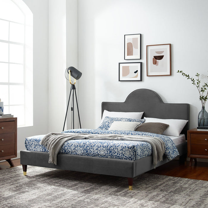 Aurora Performance Velvet Bed