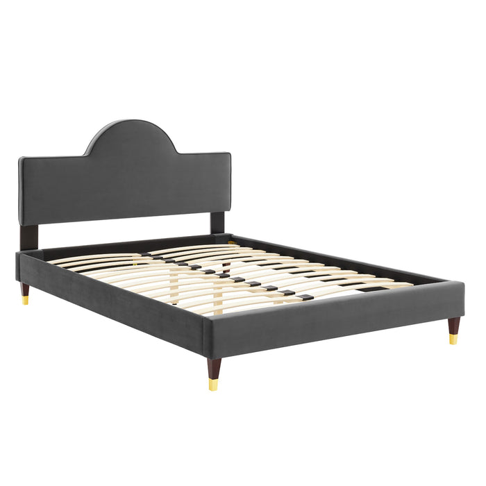 Aurora Performance Velvet Bed