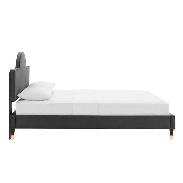 Aurora Performance Velvet Bed