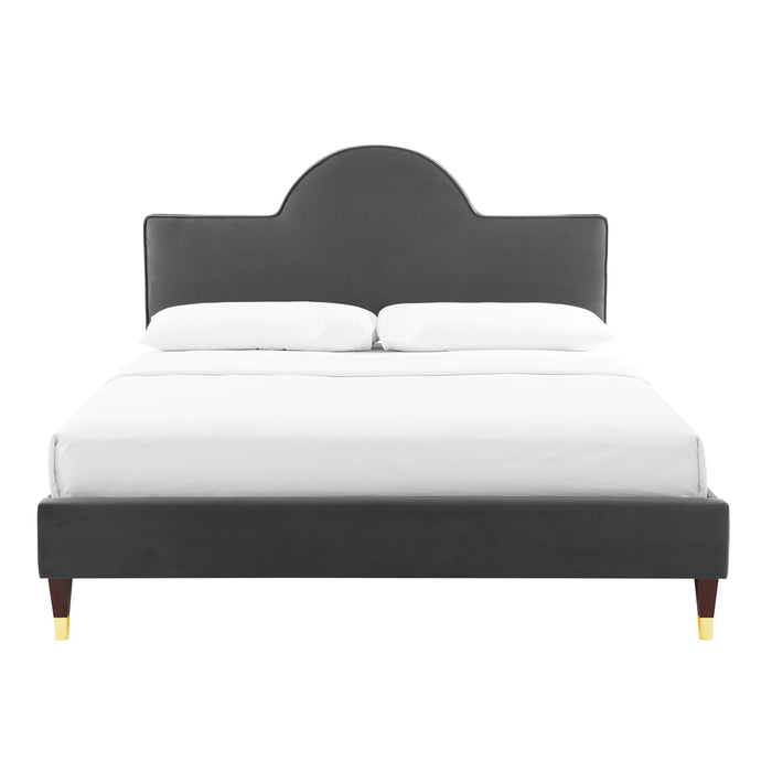 Aurora Performance Velvet Bed