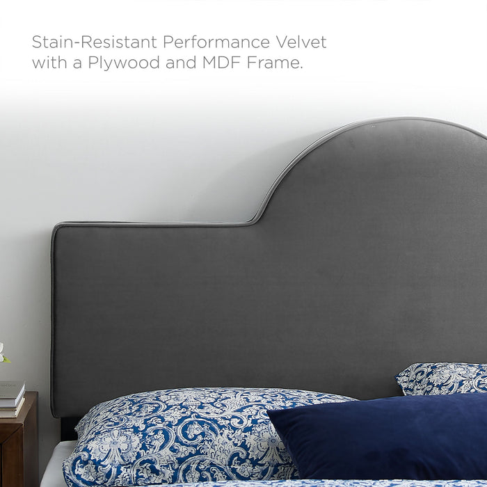 Aurora Performance Velvet Bed