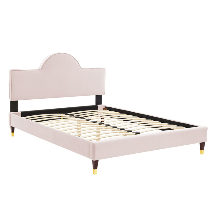 Aurora Performance Velvet Bed